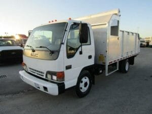 2001 isuzu npr hd gmc w4500 dump body truck aluminum landscaping - Union City -